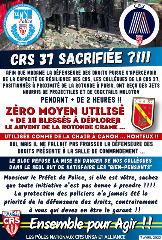 CRS 37 sacrifiée !! 