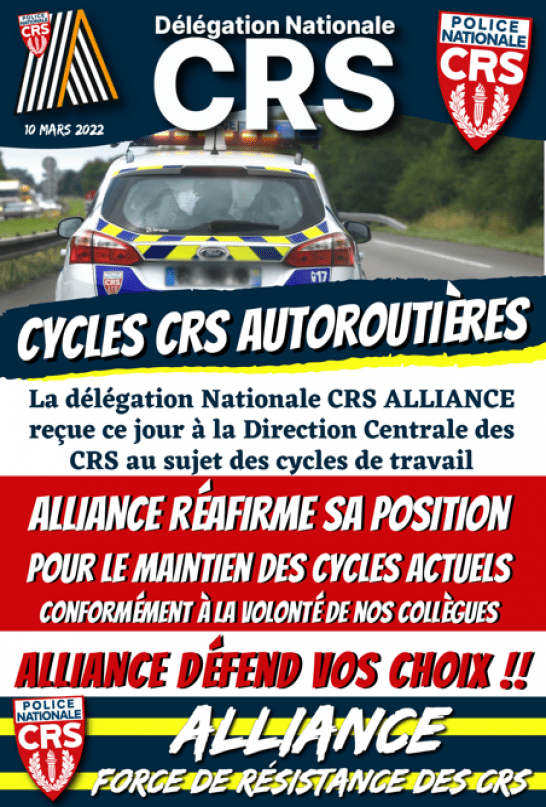 Cycles CRS autoroutières 